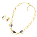 CONJUNTO FOLHEADO A OURO