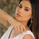 ANEL FOLHEADO A OURO