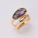 ANEL FOLHEADO A OURO