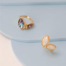 ANEL FOLHEADO A OURO