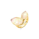 ANEL FOLHEADO A OURO