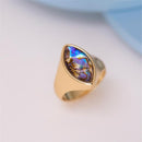 ANEL FOLHEADO A OURO