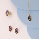 ANEL FOLHEADO A OURO