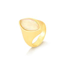 ANEL FOLHEADO A OURO