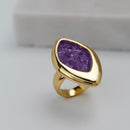 ANEL FOLHEADO A OURO