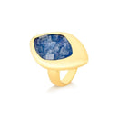 ANEL FOLHEADO A OURO