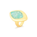 ANEL FOLHEADO A OURO