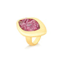 ANEL FOLHEADO A OURO