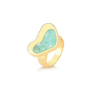 ANEL FOLHEADO A OURO