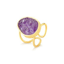 ANEL FOLHEADO A OURO