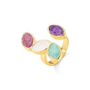 ANEL FOLHEADO A OURO