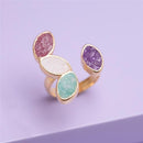 ANEL FOLHEADO A OURO