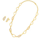 CONJUNTO FOLHEADO A OURO