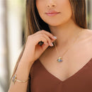 CONJUNTO FOLHEADO A OURO