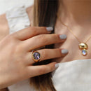 CONJUNTO FOLHEADO A OURO