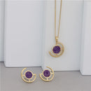 CONJUNTO FOLHEADO A OURO