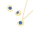 CONJUNTO FOLHEADO A OURO