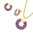 CONJUNTO FOLHEADO A OURO