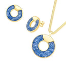 CONJUNTO FOLHEADO A OURO