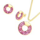 CONJUNTO FOLHEADO A OURO