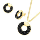 CONJUNTO FOLHEADO A OURO