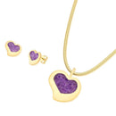 CONJUNTO FOLHEADO A OURO