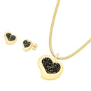 CONJUNTO FOLHEADO A OURO