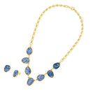 CONJUNTO FOLHEADO A OURO