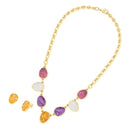 CONJUNTO FOLHEADO A OURO