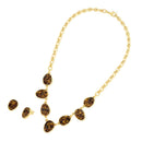 CONJUNTO FOLHEADO A OURO