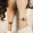 PULSEIRA FOLHEADO A OURO